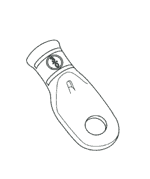 BCL-1012-CC - Ring Tongue (Eyelet Style) Terminal Solderless Terminals 1/0 AWG image